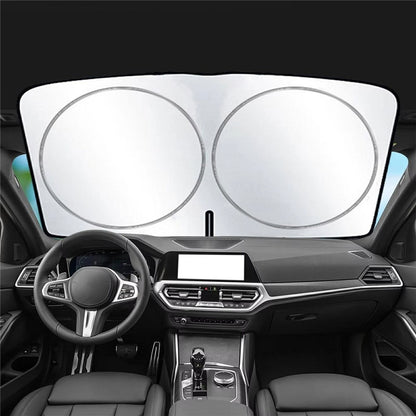150x80cm Car Windshield Sunshade Foldable Titanium Silver UV Protection Heat Insulation Sun Shade for Vehicle
