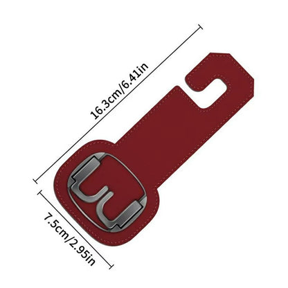 Car Headrest Hook Foldable Metal Seat Back Hanger Multi-function Hidden Hook for Handbag Grocery