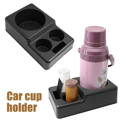 Car Cup Holder Console Organizer 17.3cm Large Slots Opening Storage Tray for Drinks Phone