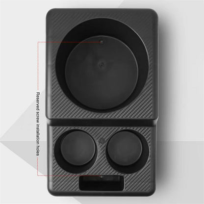 Car Cup Holder Console Organizer 17.3cm Large Slots Opening Storage Tray for Drinks Phone