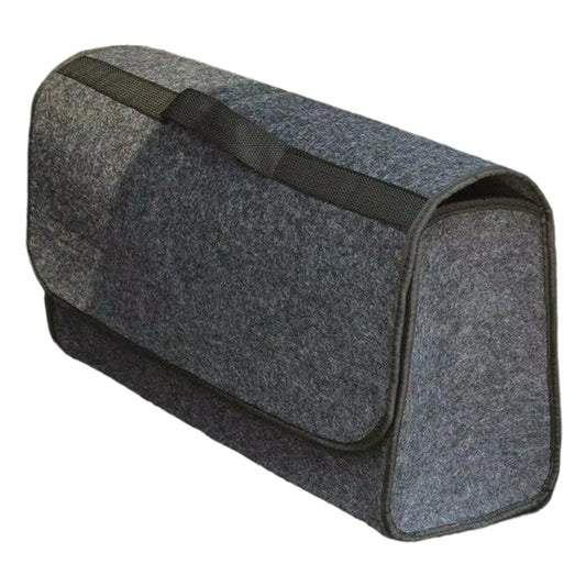 59X17X24cm Car Trunk Organizer Foldable Multi-Compartment Felt Storage Bag for Auto Organization