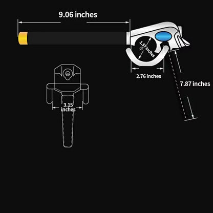 Car Steering Wheel Lock Foldable Anti-Theft Security Lock with 3 keys for Universal Vehicle Protection