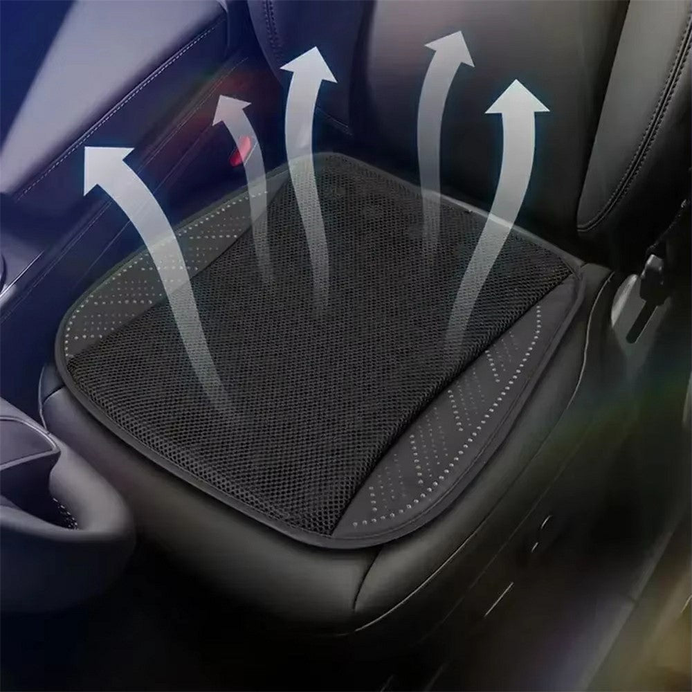 Summer Cooling Seat Cushion with 5 Fans 3-Speed Adjustable USB Car Breathable Mesh Pad
