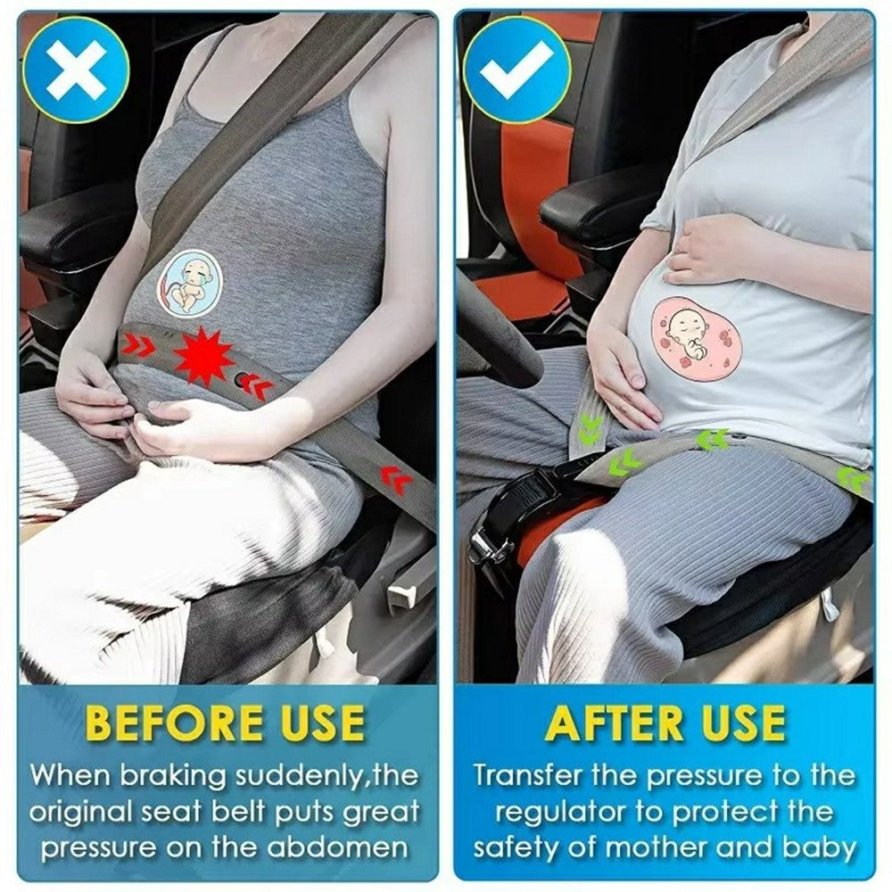 Pregnancy Car Safety Belt Adjuster Moms Belly Driving Protector Seat Belt Extender for Maternity