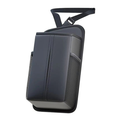 PU Leather Car Seat Side Organizer Tissue Box Holder Multi-Functional Storage Bag with Side Pockets
