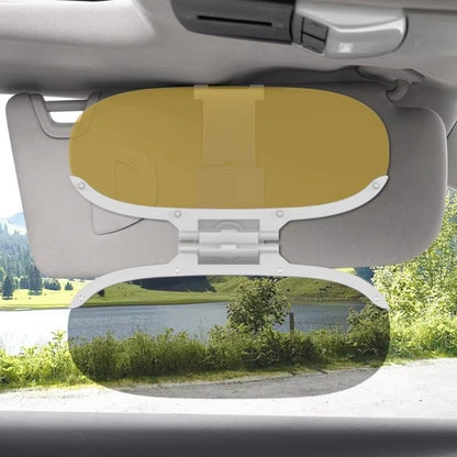 Size S Car Sun Visor Anti-Glare Day Night 2 in 1 Flip Down Windshield Shade for Driving, 31.5x12cm