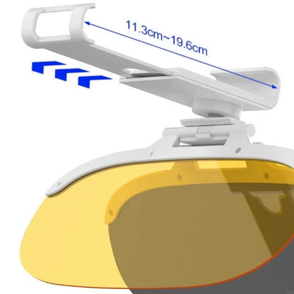 Size L Car Sun Visor Anti-Glare Day Night 2 in 1 Flip Down Windshield Shade for Driving, 31.5x15cm