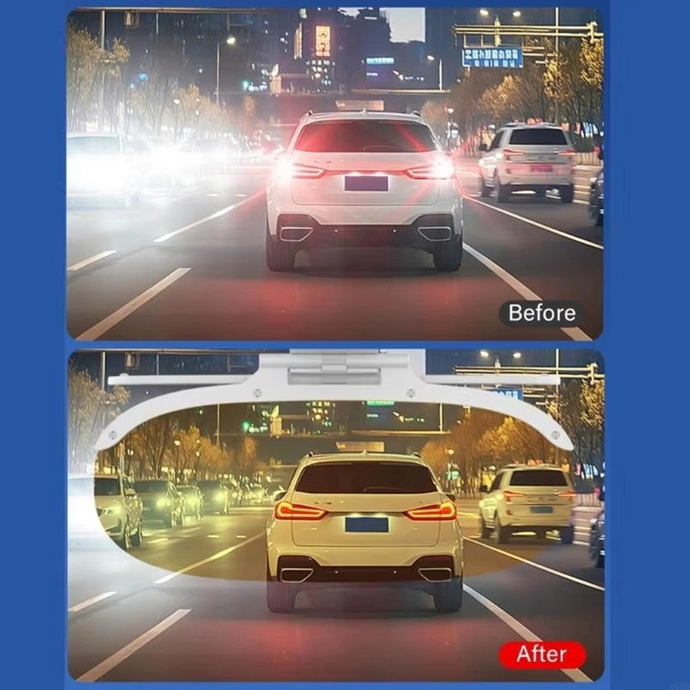 Size L Car Sun Visor Anti-Glare Day Night 2 in 1 Flip Down Windshield Shade for Driving, 31.5x15cm
