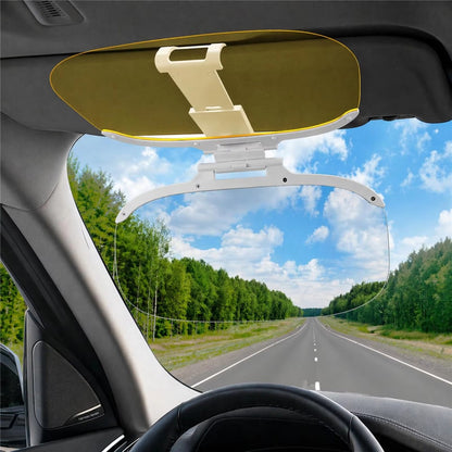Size L Car Sun Visor Anti-Glare Day Night 2 in 1 Flip Down Windshield Shade for Driving, 31.5x15cm