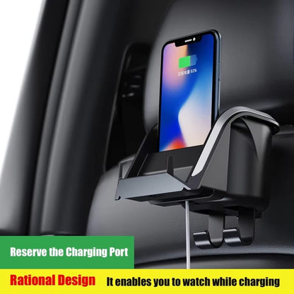 Car Seat Back Cup Holder Organizer with Hooks Multi-Function Headrest Caddy for Drinks Phone Storage