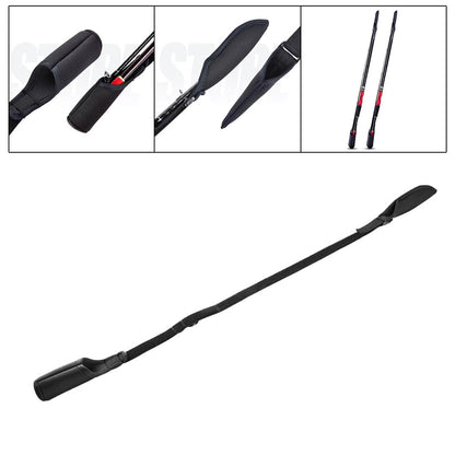 Portable Fishing Rod Tip & Butts Protector Cover 60-130cm Adjustable Tackles Store Fishing Rod Sleeve