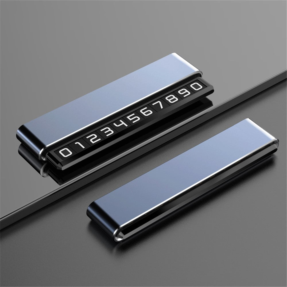 H6S Magnetic Temporary Parking Number Plate Hidden Car High Temperature Resistant Parking Sign, Double Number