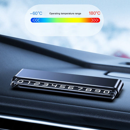 H6S Magnetic Temporary Parking Number Plate Hidden Car High Temperature Resistant Parking Sign, Double Number