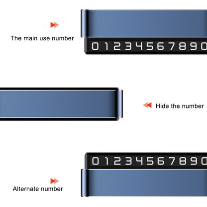 H6S Magnetic Temporary Parking Number Plate Hidden Car High Temperature Resistant Parking Sign, Double Number