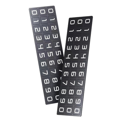 H6S Magnetic Temporary Parking Number Plate Hidden Car High Temperature Resistant Parking Sign, Double Number