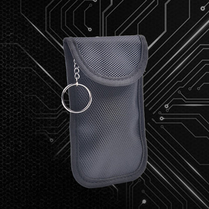 Double Layer RFID Blocking ID Credit Card Storage Pouch Car Key Signal Shielding Bag with Dual Buckle