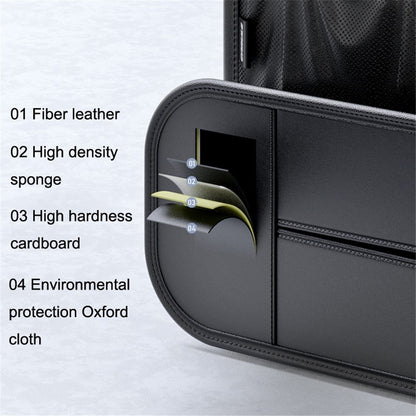 Backseat Car Organizer PU Leather Car Seat Back Storage Holder for Smartphone, Bottle, Cup Universal Car Accessories