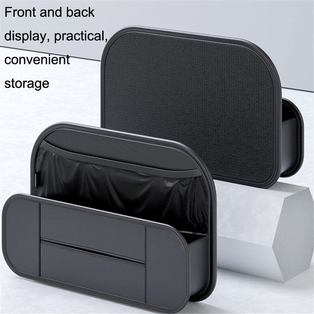 Backseat Car Organizer PU Leather Car Seat Back Storage Holder for Smartphone, Bottle, Cup Universal Car Accessories
