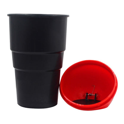 Car Trash Can Ash Bin Hand Push Mini Garbage Can Vehicle Interior Accessories