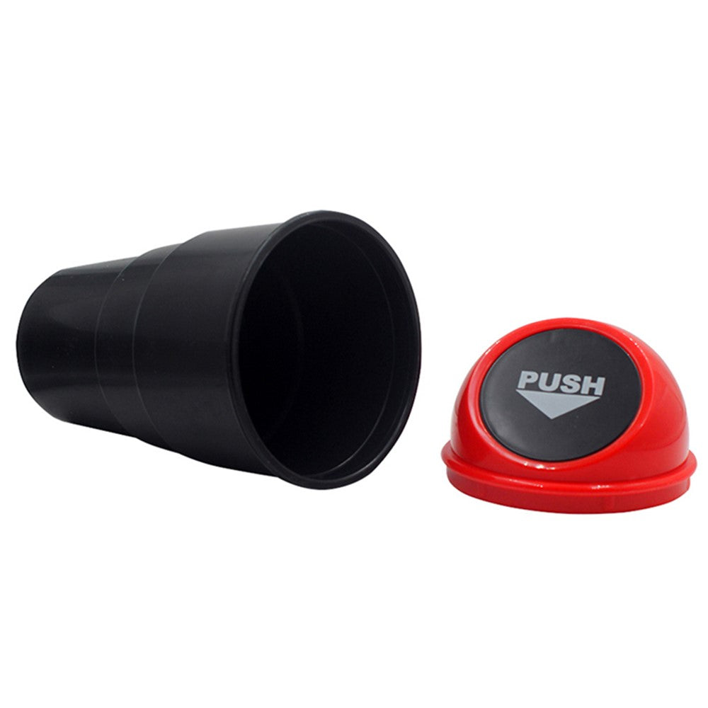 Car Trash Can Ash Bin Hand Push Mini Garbage Can Vehicle Interior Accessories
