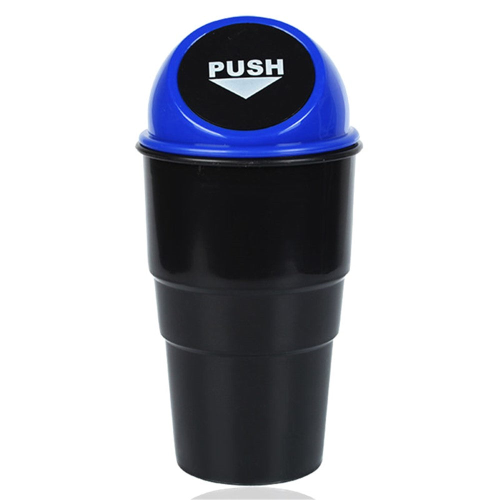 Car Trash Can Ash Bin Hand Push Mini Garbage Can Vehicle Interior Accessories