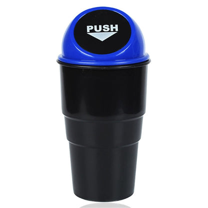 Car Trash Can Ash Bin Hand Push Mini Garbage Can Vehicle Interior Accessories