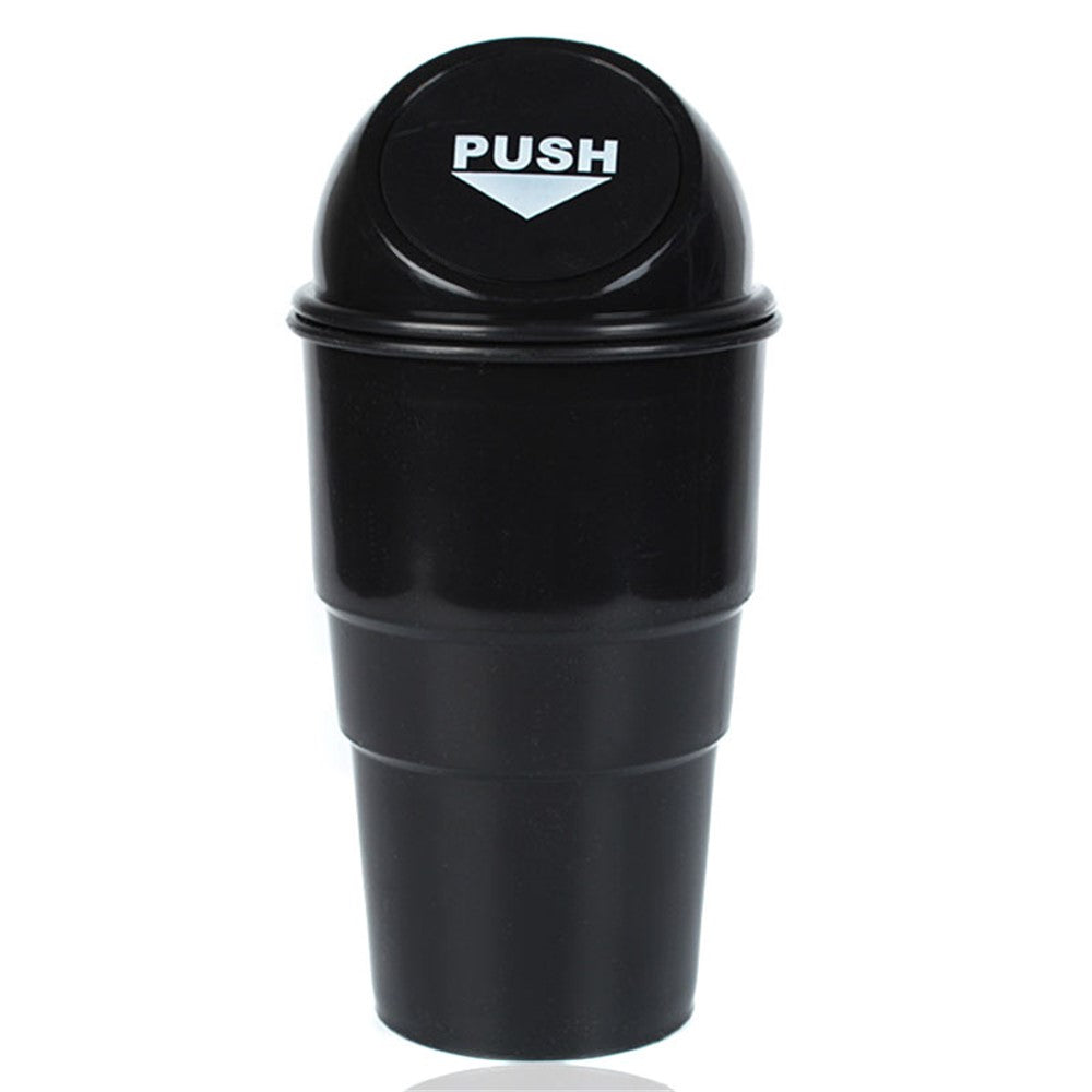 Car Trash Can Ash Bin Hand Push Mini Garbage Can Vehicle Interior Accessories