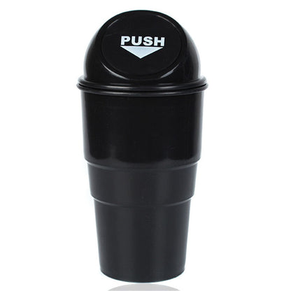 Car Trash Can Ash Bin Hand Push Mini Garbage Can Vehicle Interior Accessories