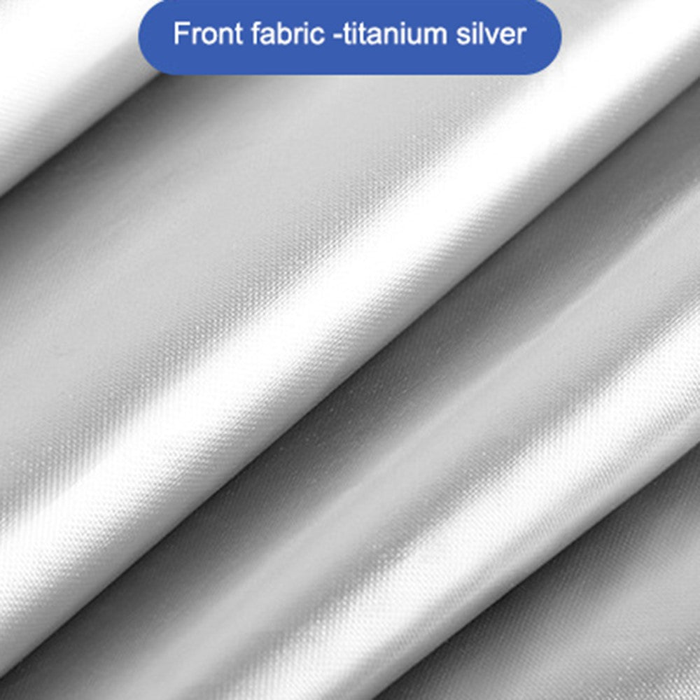 Titanium Silver Cloth Magnetic Car Sunshade UV Protection Front Side Window Sun Shade (Driver Side, 80x50x20cm)