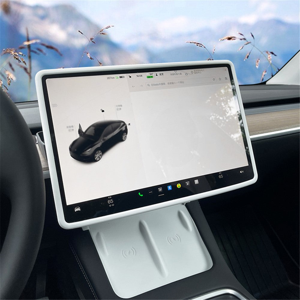 For Tesla Model Y / 3 Screen Silicone Case Car Display Screen Frame Protective Cover