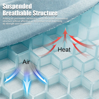 Car Cooling Seat Pad Pressure Relief Breathable Gel Seat Cushion for Home Office Chair