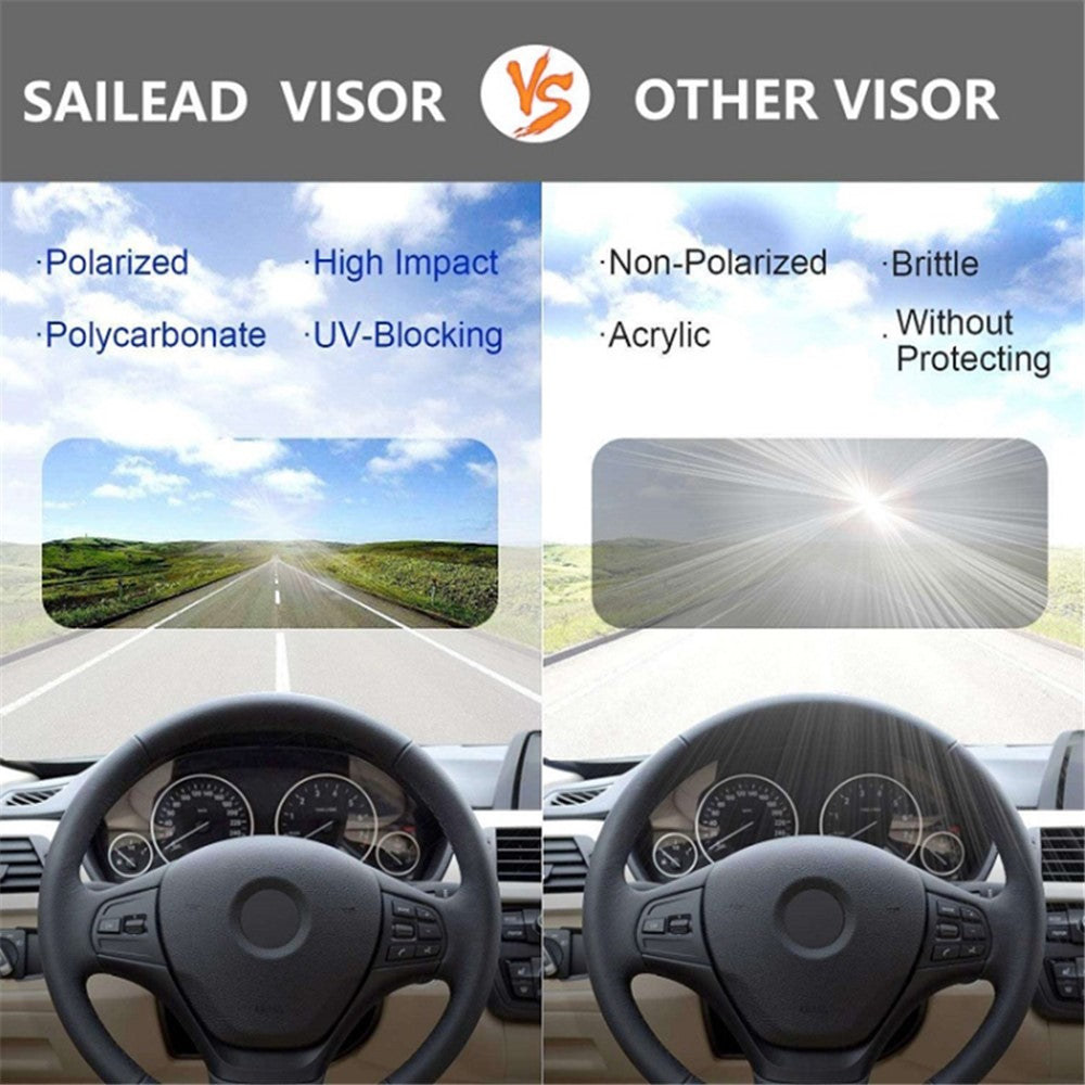 Car Visor Extender 360 Degree Adjustable Car Visor Sunshade Extender Windshield Shade (General Version)