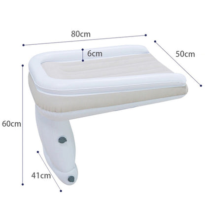 Inflatable Airplane Car Bed for Toddler Baby Travel Plane Sleeping Bed with Pump Safety Belt and Storage Bag