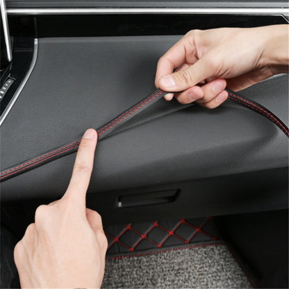 8m Car Interior Trim Strip Automobile Center Console PU Leather Adhesive Decorative Strip