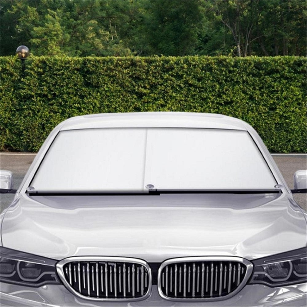 2Pcs Summer Car Windshield Sun Shade Umbrella Sunshade Cover UV Reflective Front Window Sun Visor
