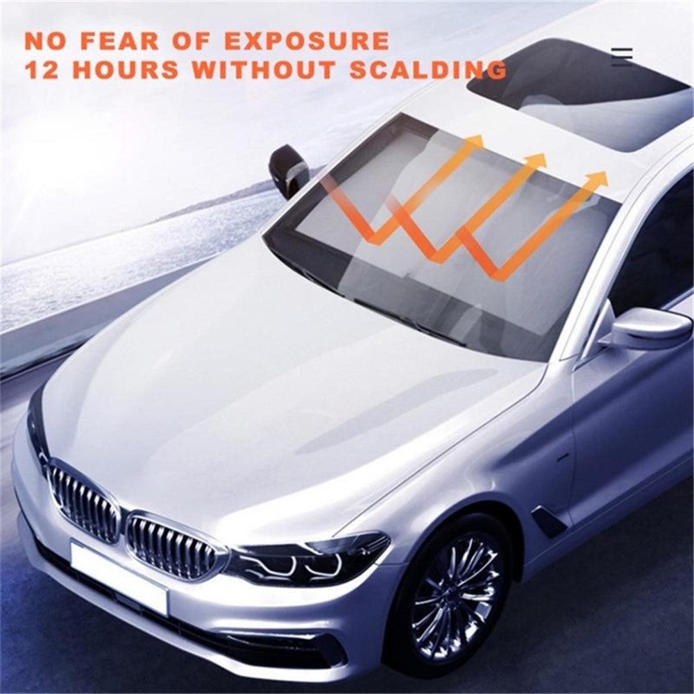 2Pcs Summer Car Windshield Sun Shade Umbrella Sunshade Cover UV Reflective Front Window Sun Visor