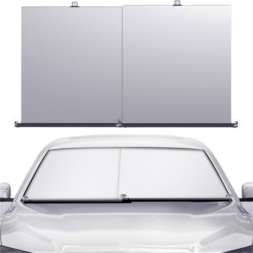 PM-1120 Summer Aluminum Alloy Car Windshield Sun Shade Umbrella Sunshade Cover UV Reflective Front Window Sun Visor