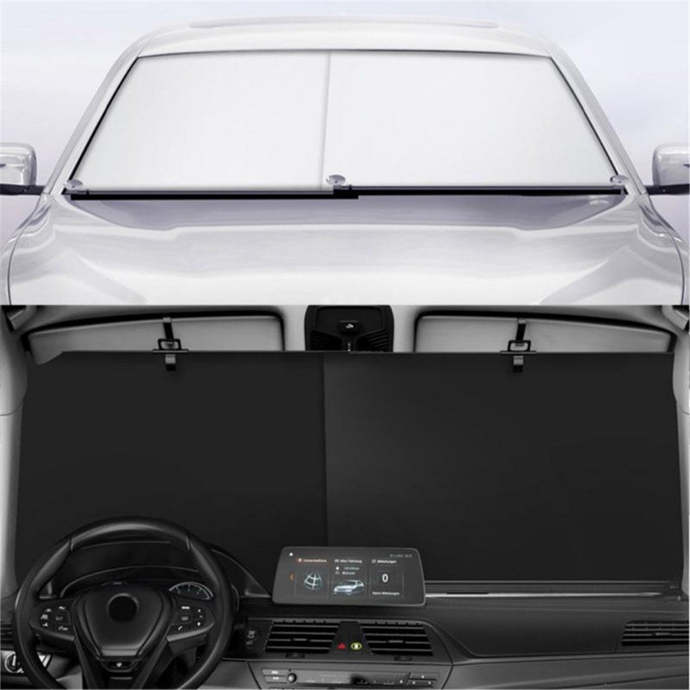 PM-1120 Summer Aluminum Alloy Car Windshield Sun Shade Umbrella Sunshade Cover UV Reflective Front Window Sun Visor