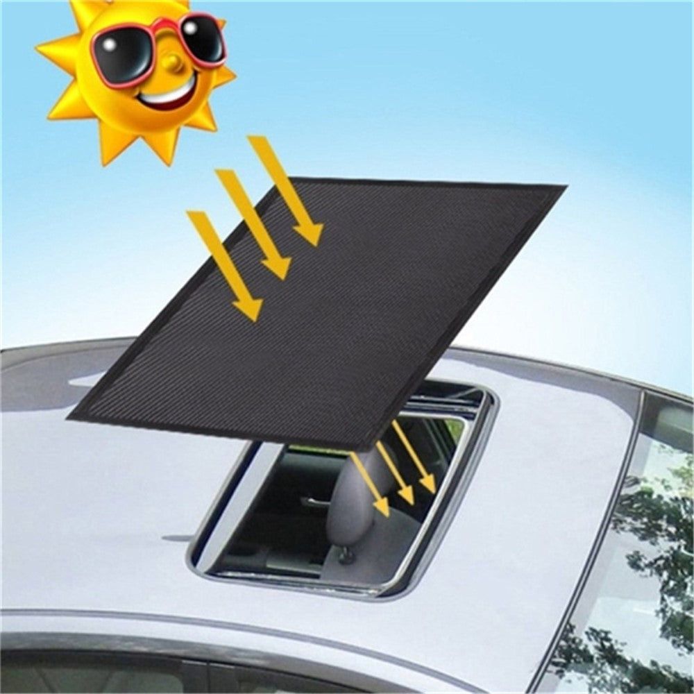 Magnetic Car Sunroof Window Sunshade UV Protection Anti Mosquito Mesh Cover Shading Net, Size L: 100*65cm