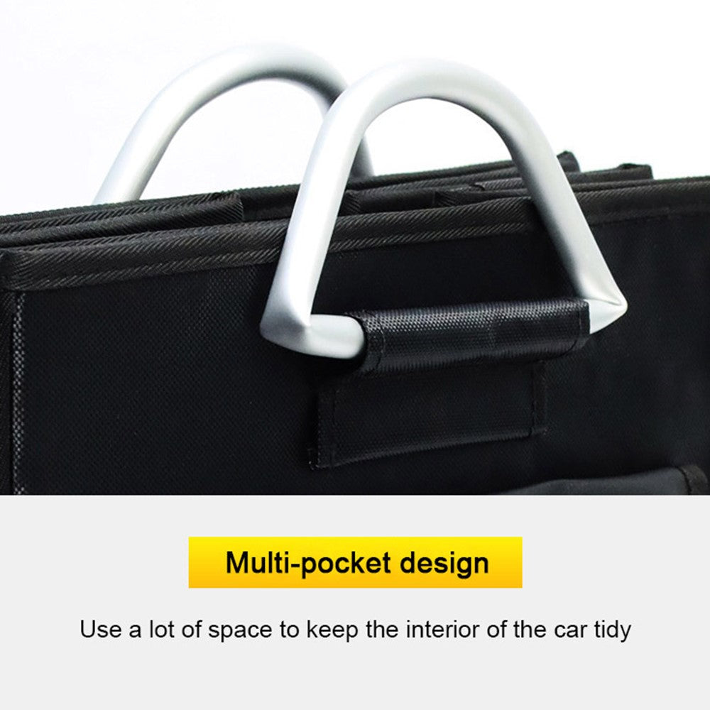 YH-4331 46L Car Trunk Folding Storage Box PP Divider Outdoor Travel Trunk Organizer with Lid