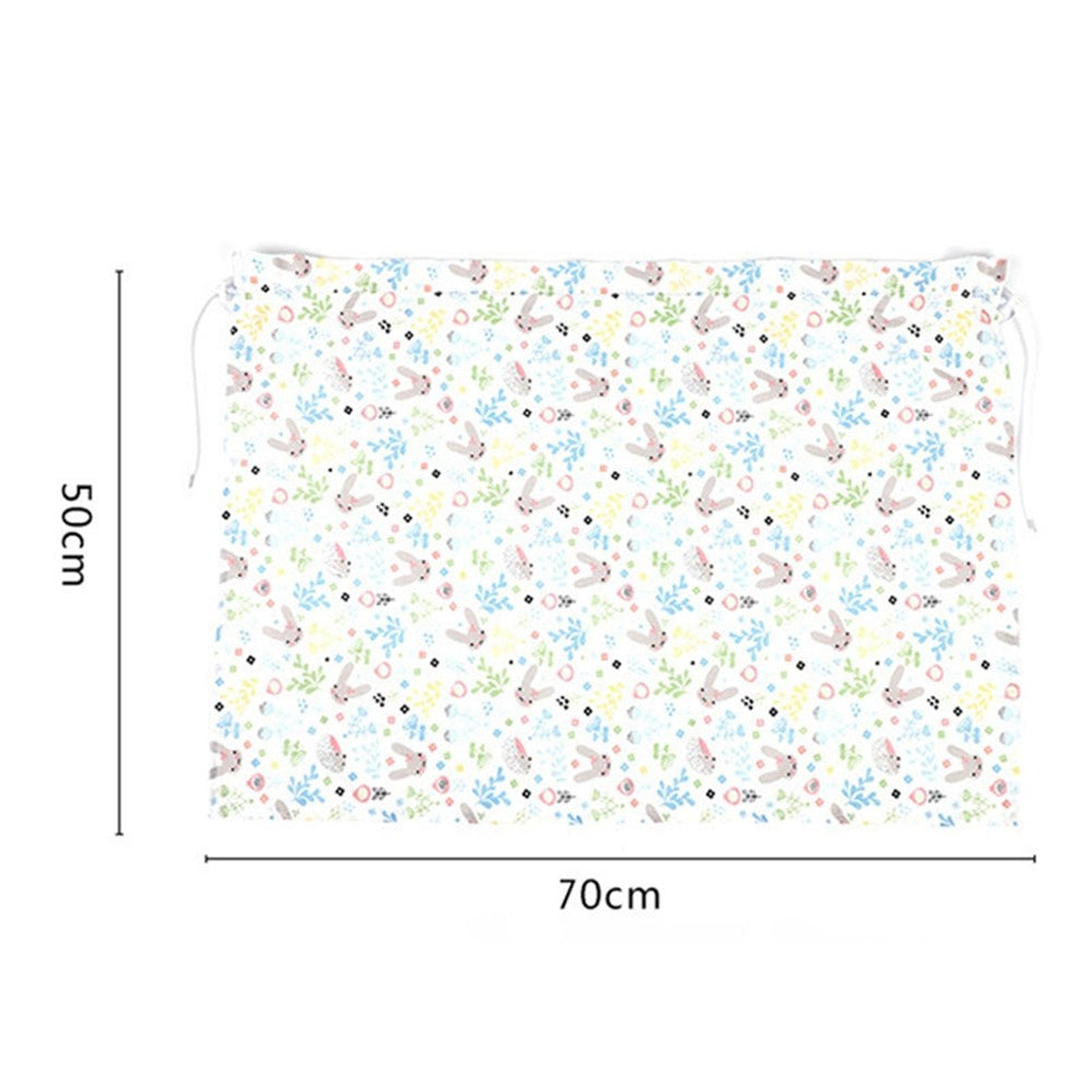 Cute Pattern Printed Car Window Anti-UV Curtain Cotton Cloth Vehicle Side Window Sun Shade Curtain