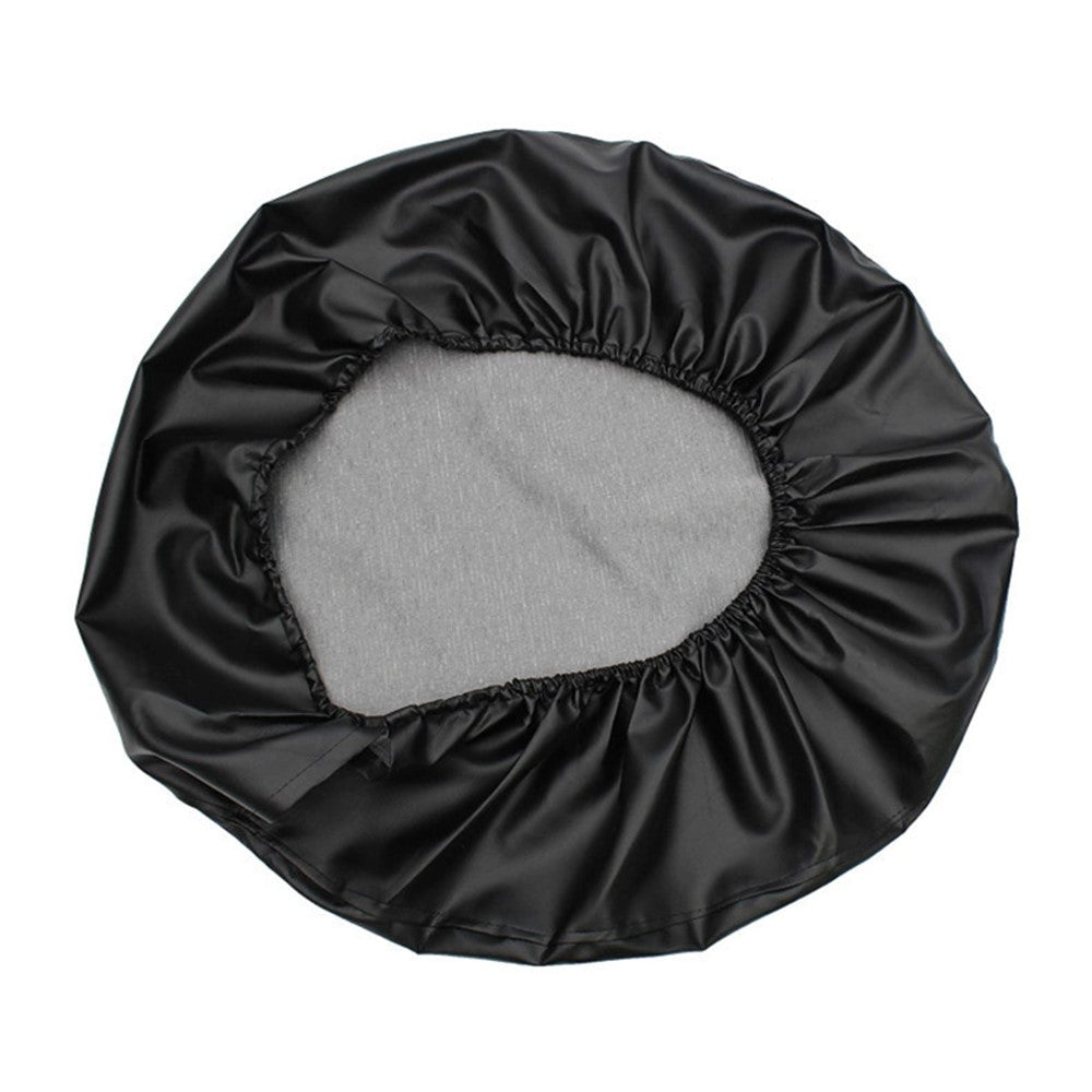 KG0167 15-Inch Litchi Texture Leather Car Tire Cover SUV Truck Wheel Cover Tire Protector for 27-30 Inch Tire