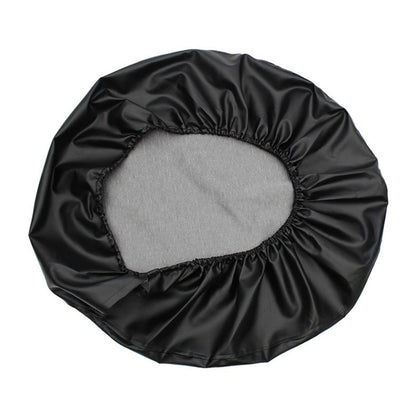 KG0167 15-Inch Litchi Texture Leather Car Tire Cover SUV Truck Wheel Cover Tire Protector for 27-30 Inch Tire