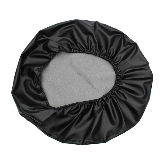 KG0167 15-Inch Litchi Texture Leather Car Tire Cover SUV Truck Wheel Cover Tire Protector for 27-30 Inch Tire