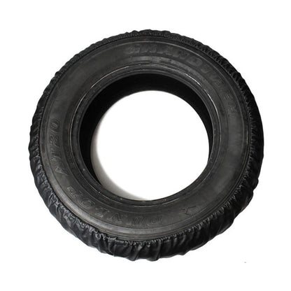 KG0167 15-Inch Litchi Texture Leather Car Tire Cover SUV Truck Wheel Cover Tire Protector for 27-30 Inch Tire