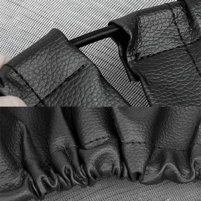 KG0167 14-Inch Litchi Texture Leather Car Tire Cover Wheel Protector for 24-26 Inch Tire