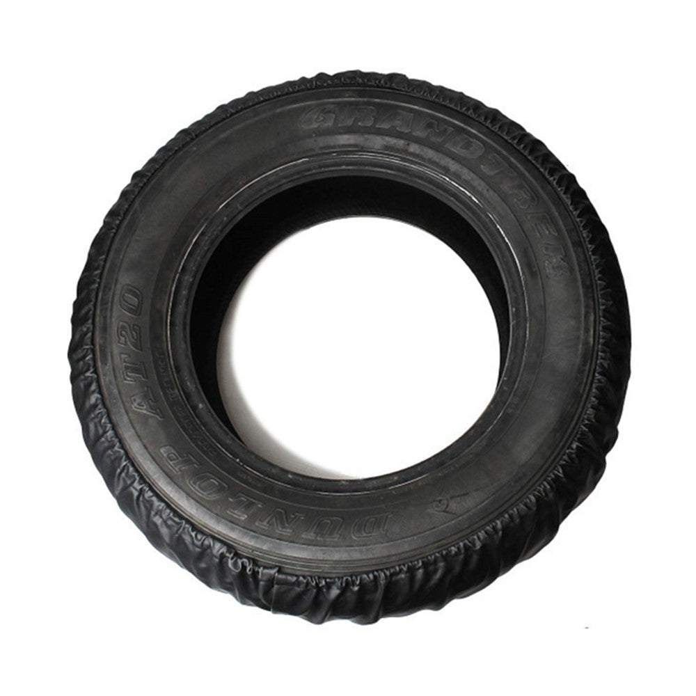 KG0167 16-Inch SUV Truck Wheel Cover Tire Protector Litchi Texture Leather Car Tire Cover for 30-32 Inch Tire