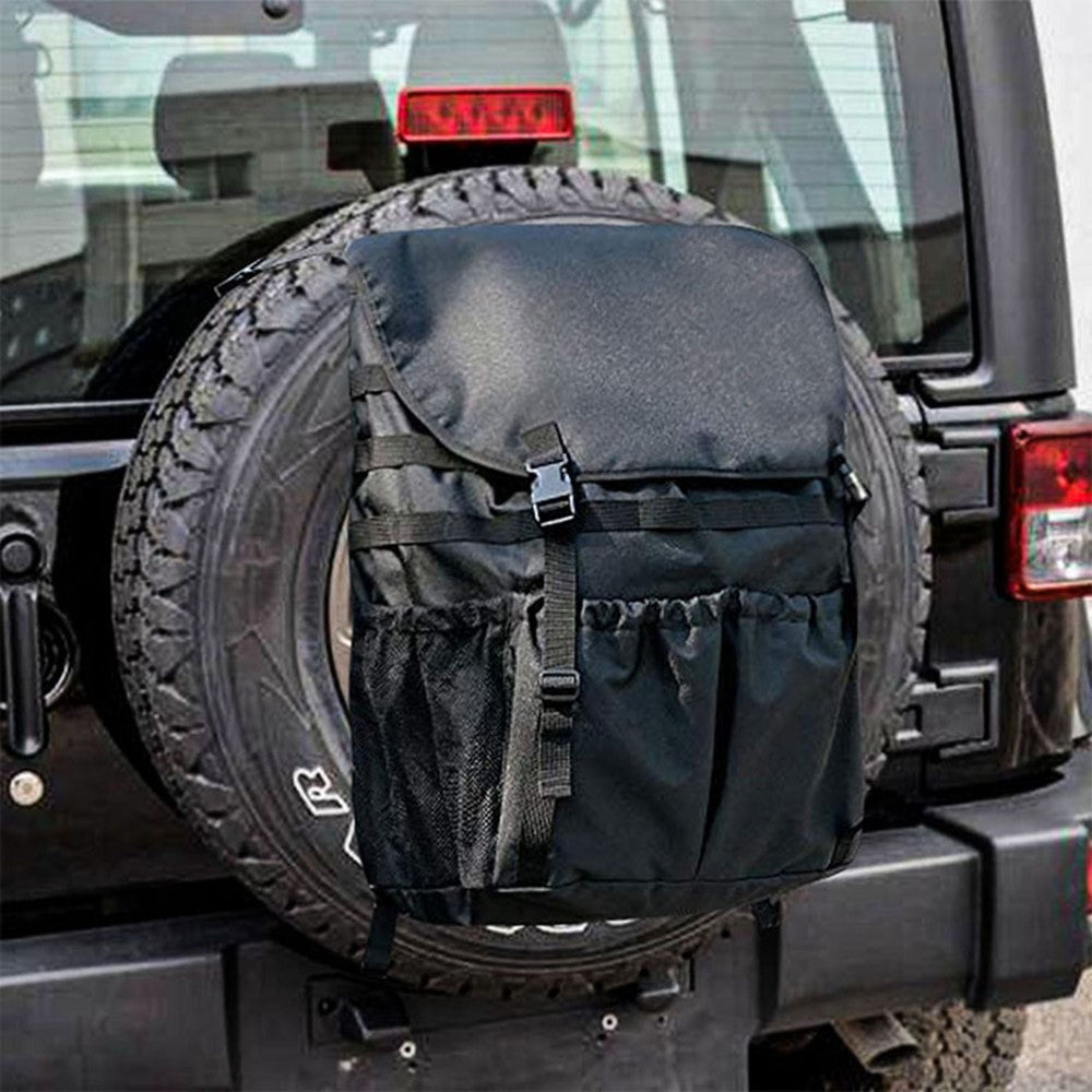 KG0036 Large Capacity Oxford Cloth Car Organizer Bag Off-road Vehicle Tire Hanging Bag Garbage Bag