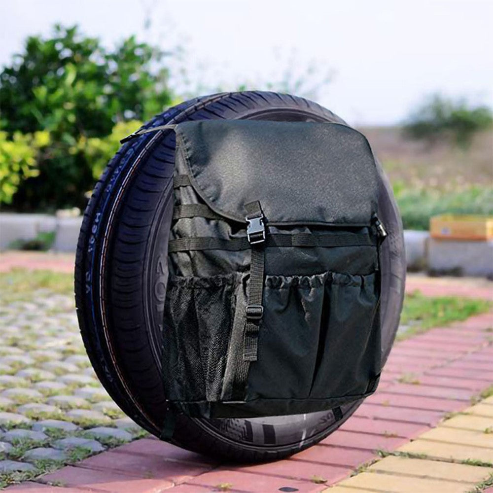 KG0036 Large Capacity Oxford Cloth Car Organizer Bag Off-road Vehicle Tire Hanging Bag Garbage Bag