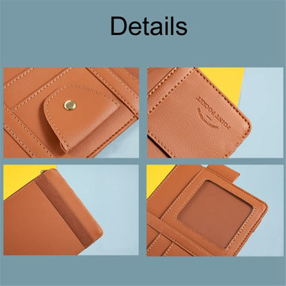 Car Sun Visor Zipper Pocket Storage Bag Microfiber Leather Cards Glasses Phone Holder Bag